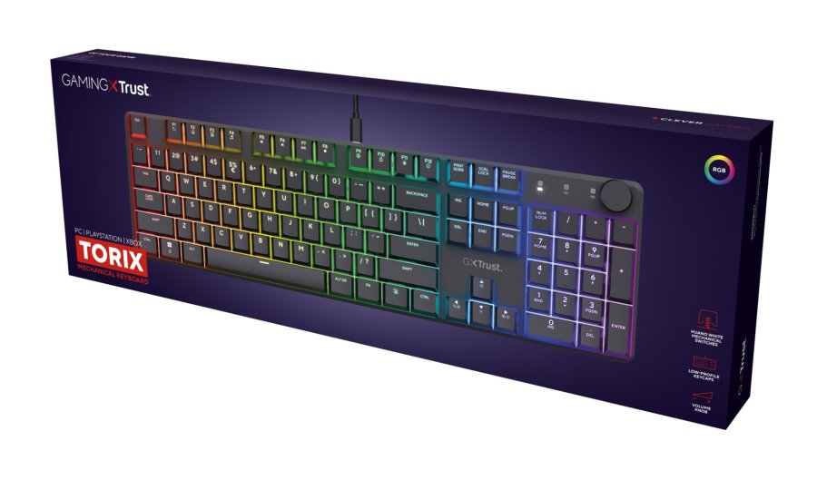 Trust GXT 866 TORIX tastatur Spil USB QWERTY US International Sort #9