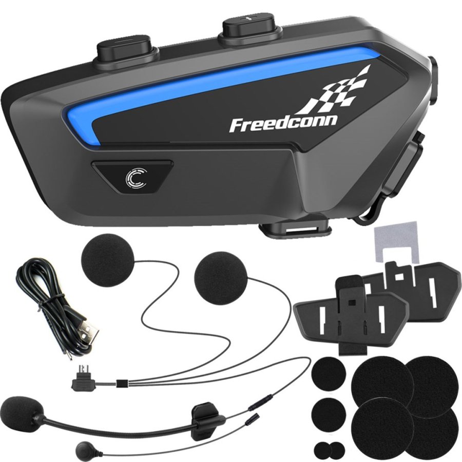 Intercom til motorcykler FREEDCONN FX Sort #7