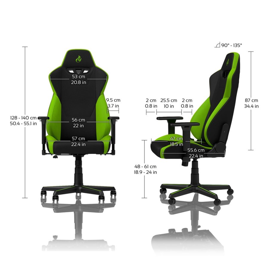 Nitro Concepts S300 Polstret vatteret s�de Polstret vatteret rygl�n #3