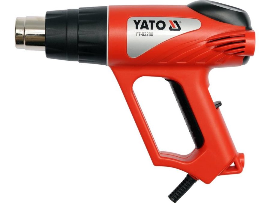 Yato YT-82288 varmepistol Varmluftspistol 500 l/min 550 C 2000 W Sort, Rd #1