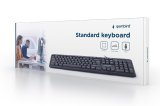 Gembird KB-U-103-RU tastatur Kontor USB QWERTY Engelsk, Russisk Sort #8