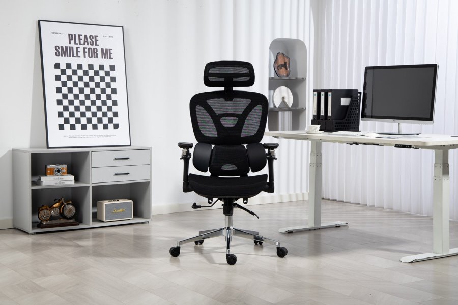 Activejet ergonomisk kontorstol YK848 sort #29