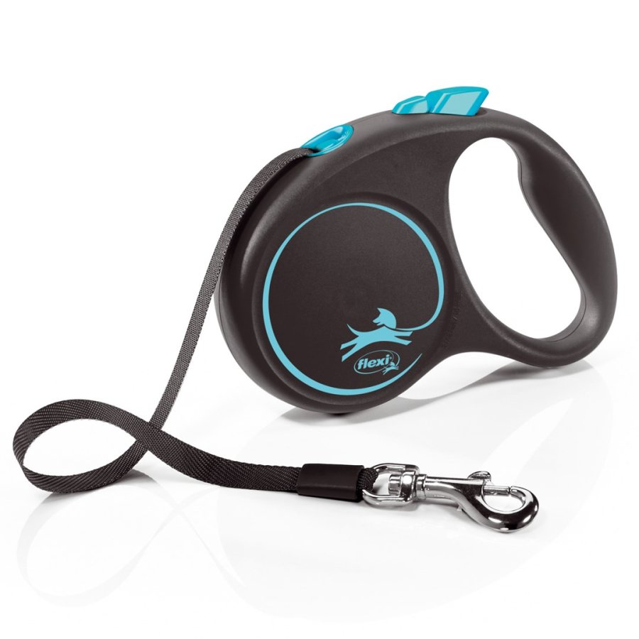 Flexi Automatisk snor Black Design S 5 m, Bl #1