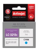 Activejet AB-3213CN printerblk til Brother, Brother LC3213C udskiftning; Supreme; 7 ml; bl #1