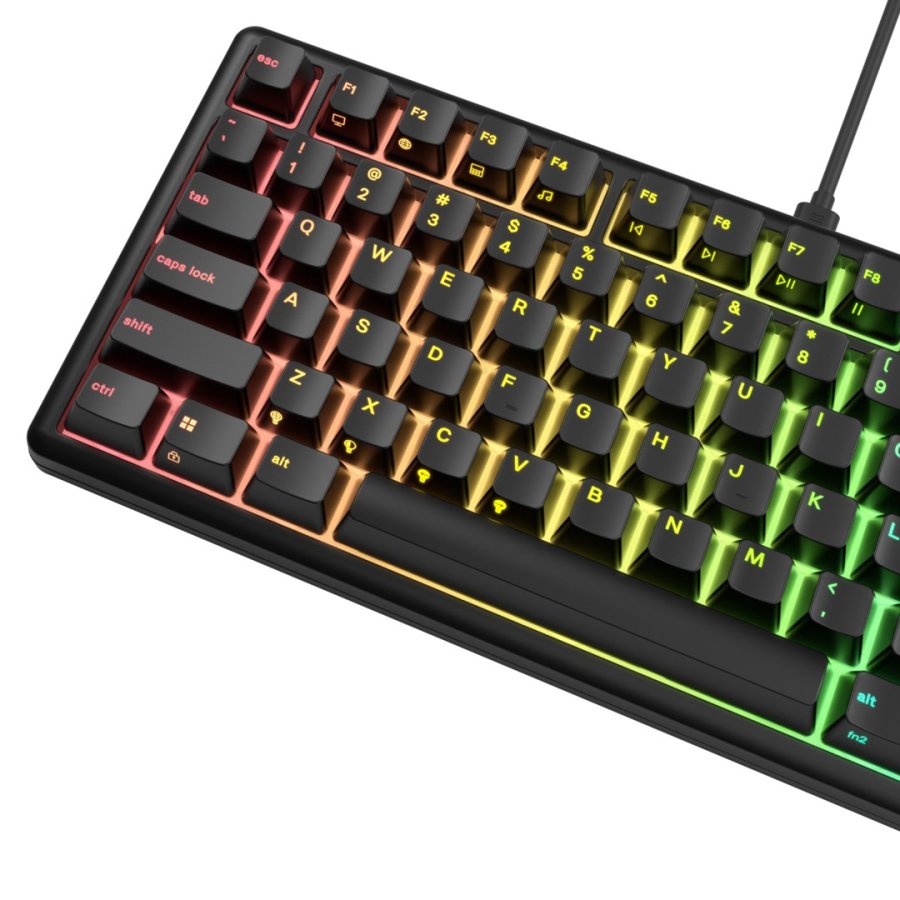 Glorious Gaming GMBK 75% tastatur Spil USB QWERTY US engelsk Sort #5