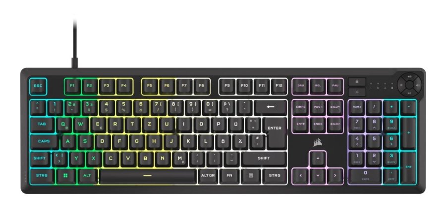 Corsair K55 CORE RGB tastatur Spil USB QWERTZ Tysk Sort #1