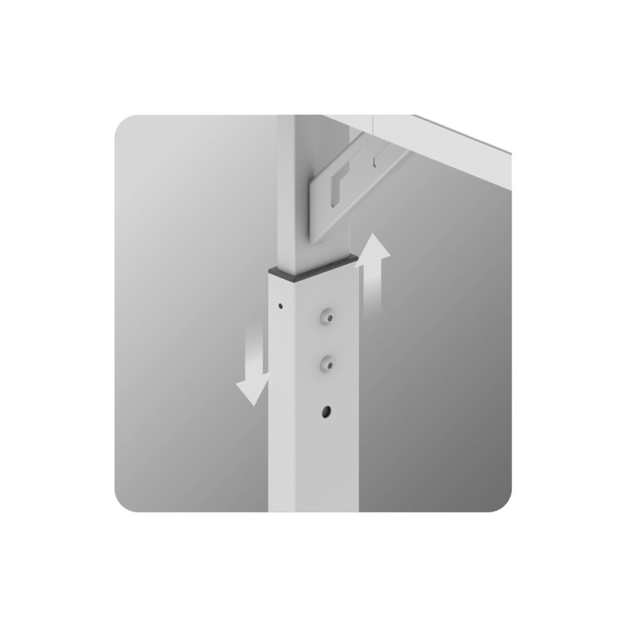 Huzaro Hero 2.6 Hvidt gaming-skrivebord #10