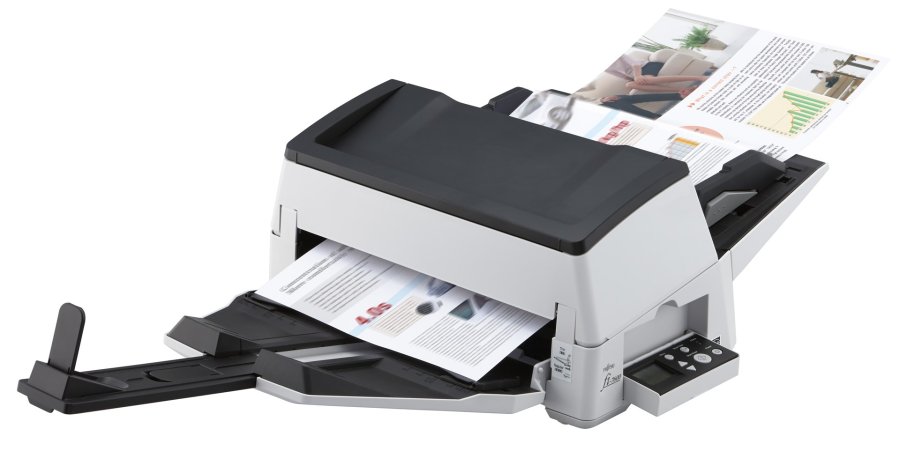 Ricoh fi-7600 ADF + manuel indfringsscanner 600 x 600 dpi A3 Sort, Hvid #1