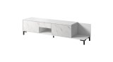RTV-skab MARMO 2D1S1K 195x40x47,5 cm hvid mat/marmor hvid #1