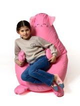 Puf GO GIFT Pink Oxford Kat 130 x 90 cm #2