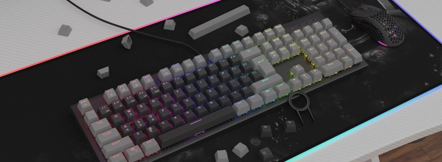 KEYCAPS GENESIS LEAD 300 GREY DOUBLE SHOT #1