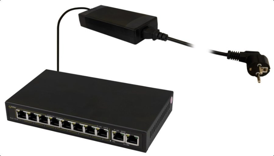 PULSAR SG108 netvrksswitch Gigabit Ethernet (10/100/1000) Strm over Ethernet (PoE) Sort #1