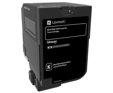 Lexmark 74C2HKE tonerpatron 1 stk Original Sort #1