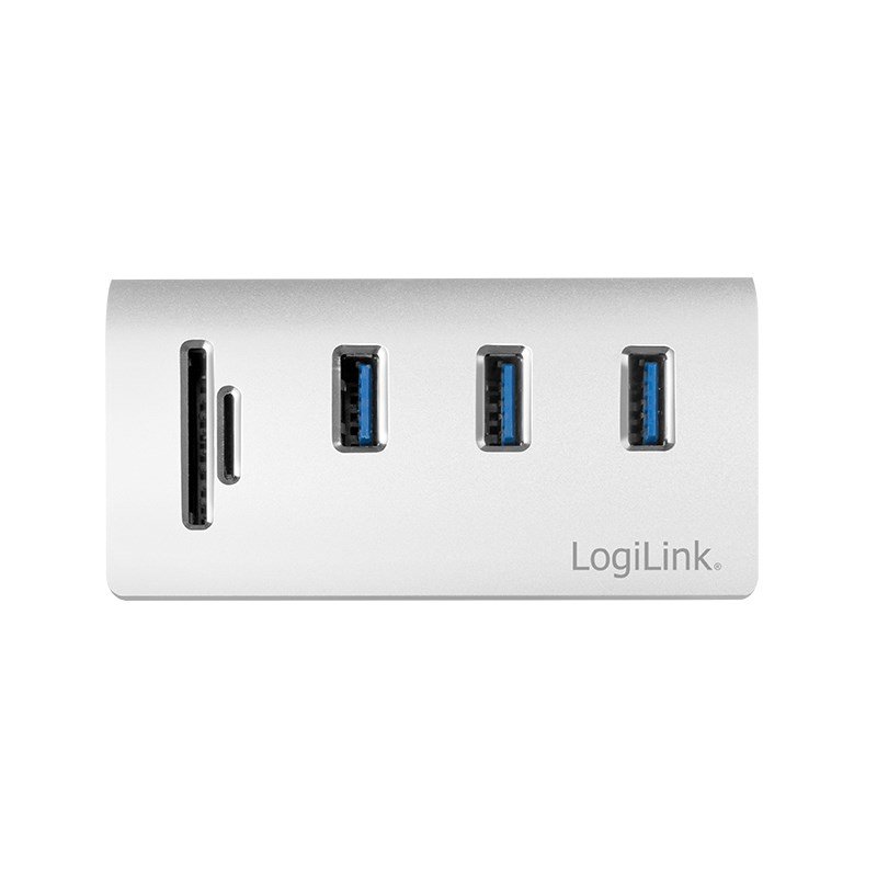 LogiLink CR0045 interface hub USB 3.2 Gen 1 (3.1 Gen 1) Type-A 5000 Mbit/s S�lv #4