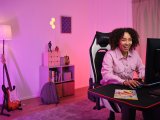 Trust GXT 714 RUYA Universal gamingstol Sort, Hvid #10