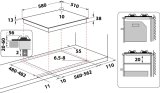 Indesit THP 641 IX/I Rustfrit stl Indbygget 58 cm Gaskomfur 4 zone(s) #6