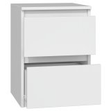 Topeshop M2 BIEL sengelampe & sengebord 2 skuffe(r) Hvid #5