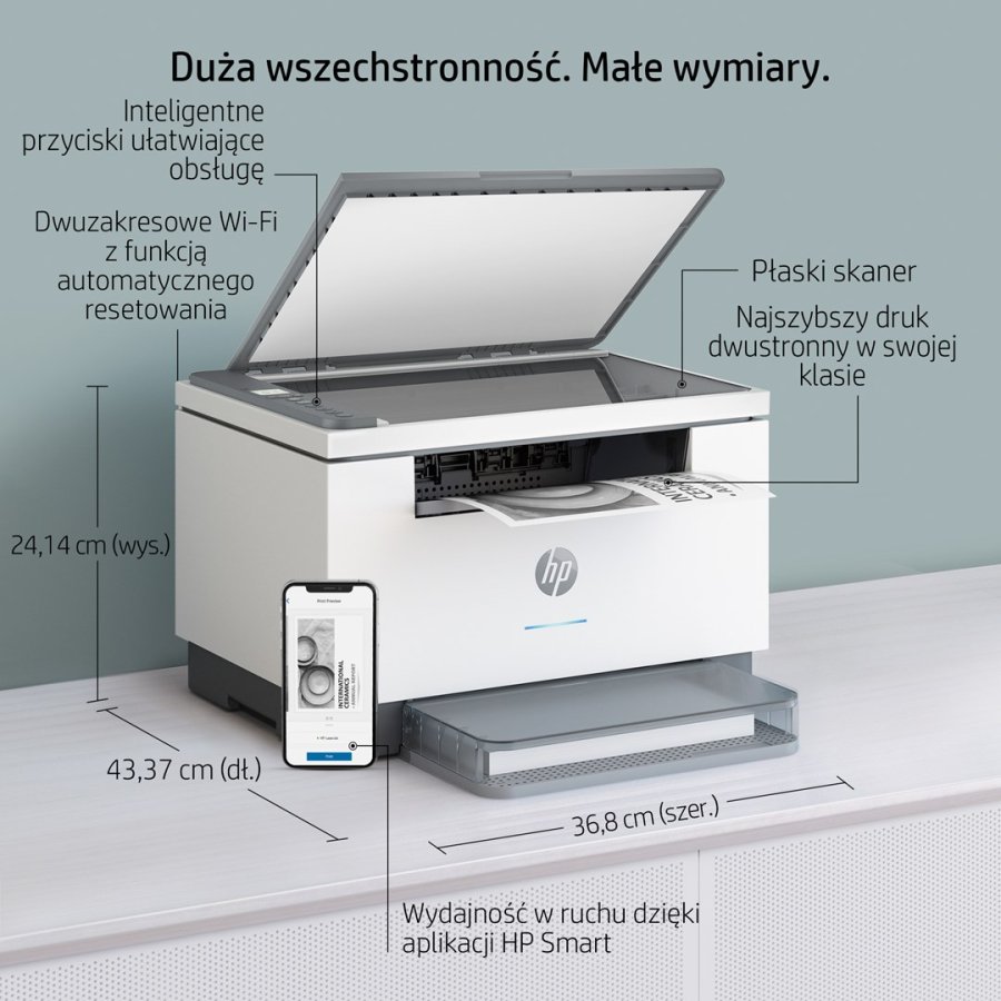 HP LaserJet MFP M234dw Printer, Sort og hvid, Printer til Sm kontorer, Print, kopiering, scanning, Scan til e-mail; Scan til PDF; Kompakt strrelse; Energibesparende; Hurtig tosidet print; Dual-band Wi-Fi #9