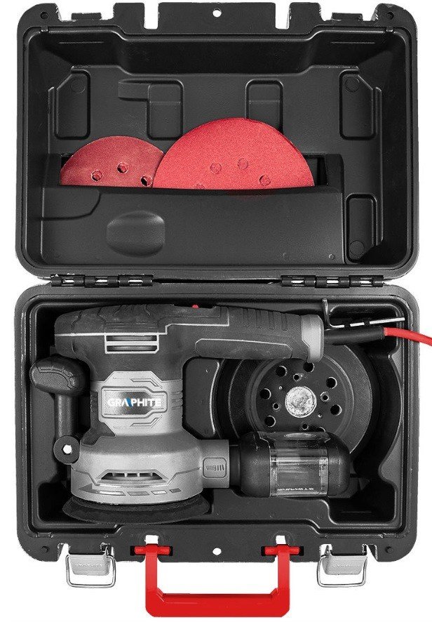 Excentersliber 450W Graphite 125/150mm med kuffert #13