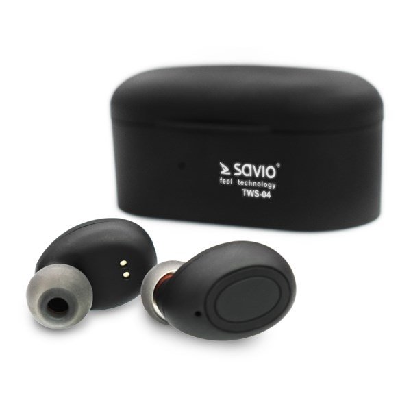 Bluetooth hovedtelefoner Savio TWS-04 Sort Grafit #2