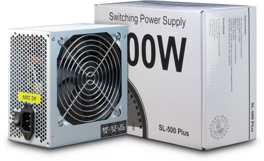 Inter-Tech SL-500 Plus enhed til str�mforsyning 500 W 20+4 pin ATX ATX S�lv #5