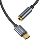 Baseus L54 kabel til mobiltelefon Sort, Gr� USB C 3.5mm #4