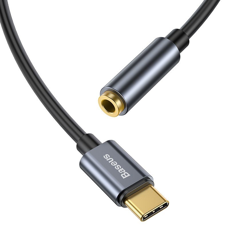 Baseus L54 kabel til mobiltelefon Sort, Gr� USB C 3.5mm #4