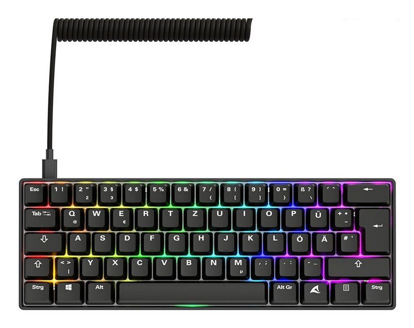 Sharkoon 100065630 tastatur Hjem USB QWERTZ Tysk Sort #2