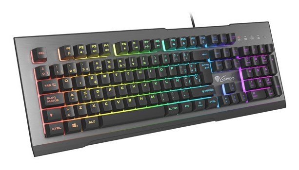 GENESIS Rhod 500 RGB tastatur Spil USB QWERTY Spansk Sort, Gr #1