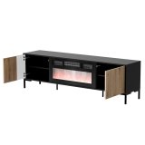 Cama RTV Cabinet MERCI 180 x 40 x 53,5 cm sort/eg artisan + pejs #2