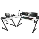 GAMING SKRIVEBORD HUZARO HERO 7.0 WHITE #1