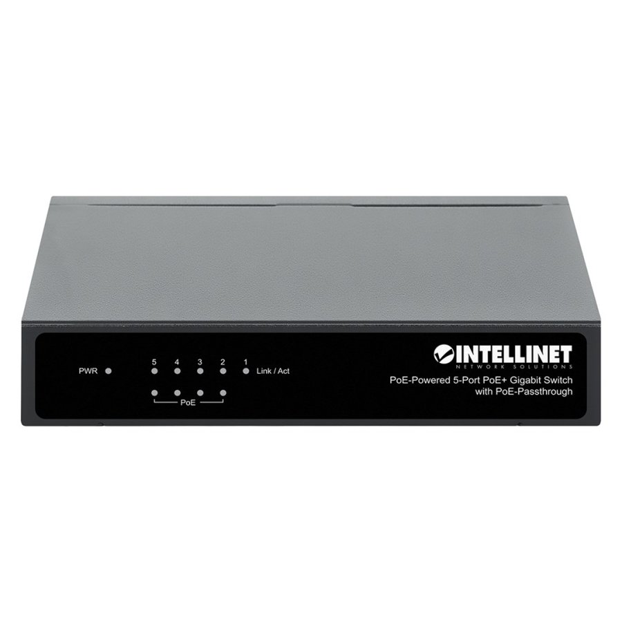 Intellinet PoE-Powered 5x Gigabit Gigabit Ethernet (10/100/1000) Strm over Ethernet (PoE) Sort #5