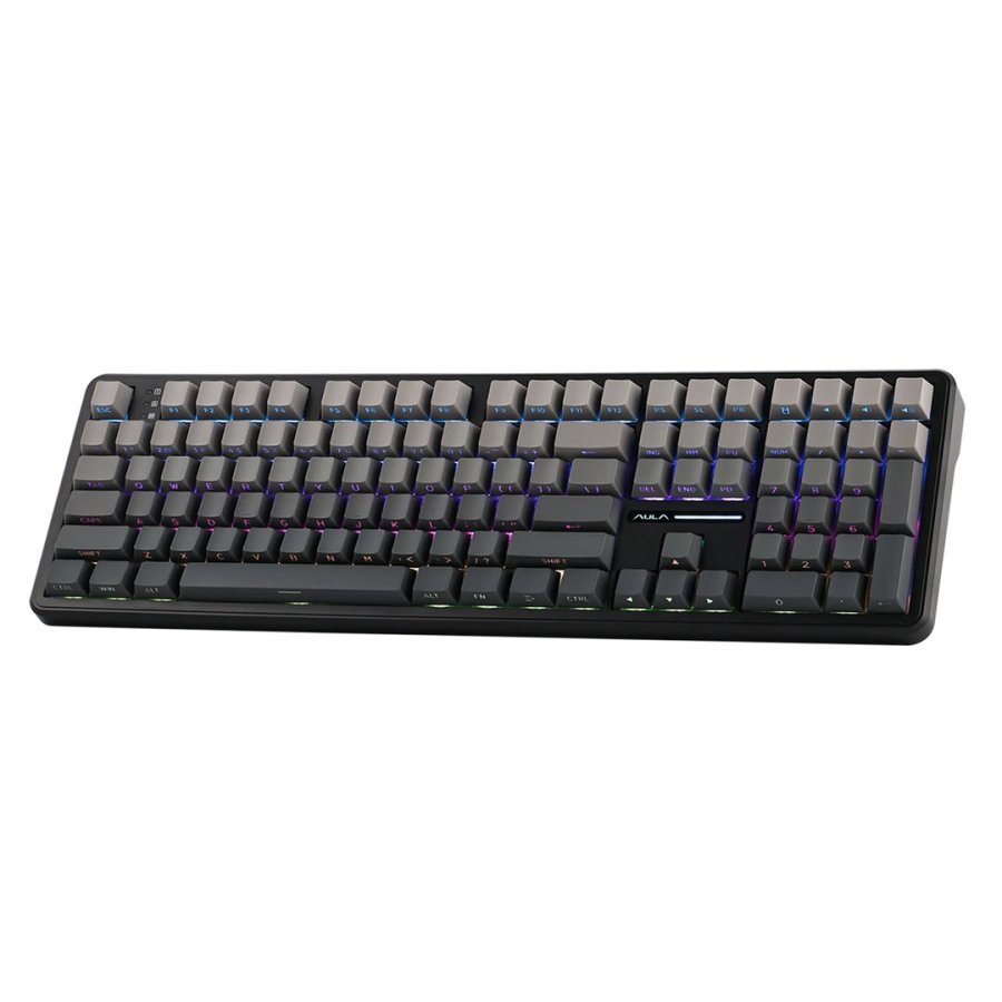 F108 Gasket-tastatur i Gradient Grey med Nimbus V3-kontakter og RGB-belysning  AULA #5
