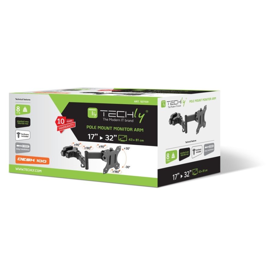 Techly ICA-LCD 110BK tv-beslag 81,3 cm (32