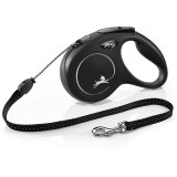 Flexi New CLASSIC 5 m Sort Hund Fleksibel hundesnor #1