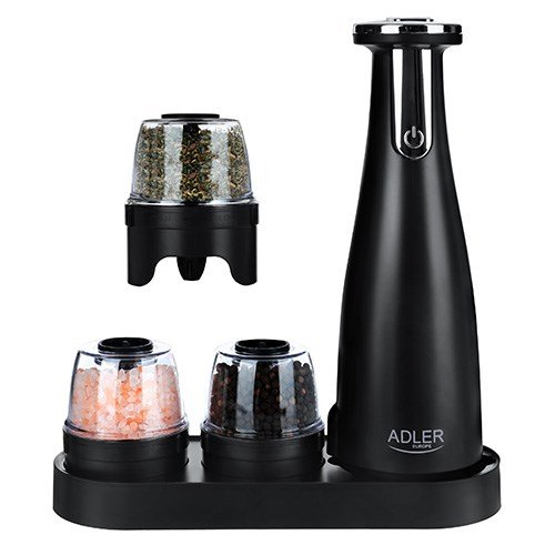 Spice, Salt & Pepper Grinder - Set of 3 Grinders - USB Adler #2