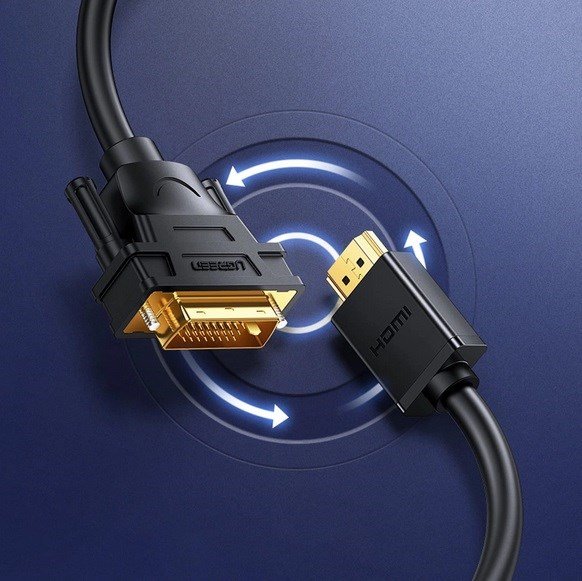 Ugreen kabel HD106 DVI 24+1 pin/HDMI FHD 60Hz 1,5 m (sort) #3