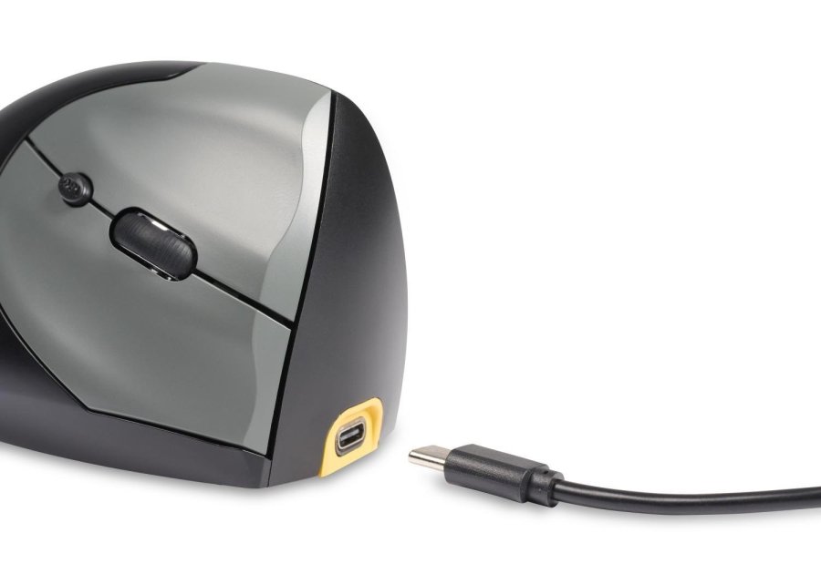 BakkerElkhuizen Handshake mus Kontor H�jre h�nd RF Wireless + Bluetooth + USB Type-C Optisk 6400 dpi #8