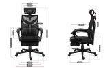 HUZARO COMBAT 5.0 BLACKGAMING STOL #9