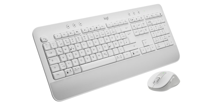 Logitech 920-011022 tastatur Mus inkluderet Kontor Bluetooth QWERTZ Tysk Hvid #1