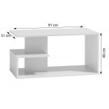 Topeshop AWA DALLAS BIEL kaffe-, side- & endebord Kaffebord Friform facon 1 ben #4