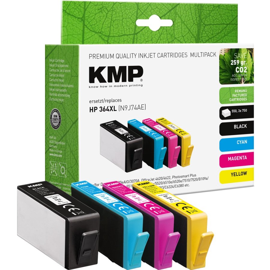 KMP 1712,4005 bl�kpatron 4 stk Kompatibel H�jt (XL) udbytte Bl� #1