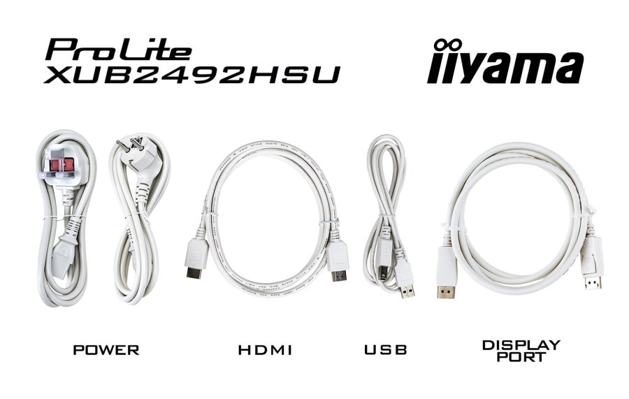 iiyama XUB2492HSU-W6 computerskrm 60,5 cm (23.8