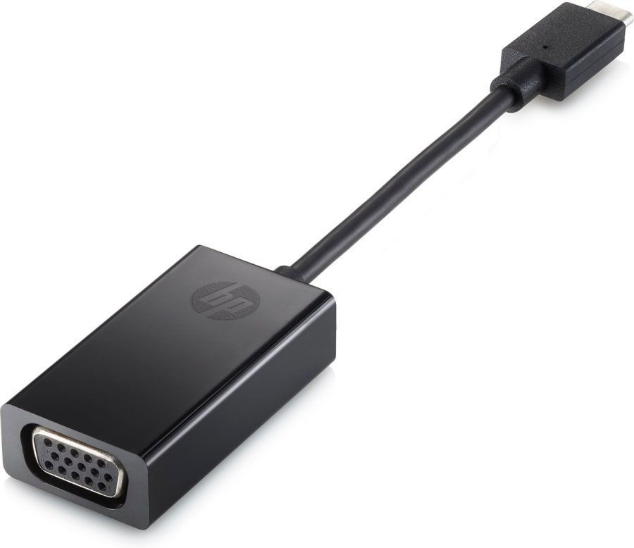 HP USB-C to VGA Adapter USB grafisk adapter Sort #1