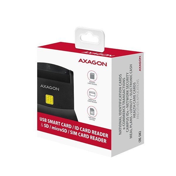 Axagon CRE-SM2 smartcard lser Indendrs USB USB 2.0 Sort #10