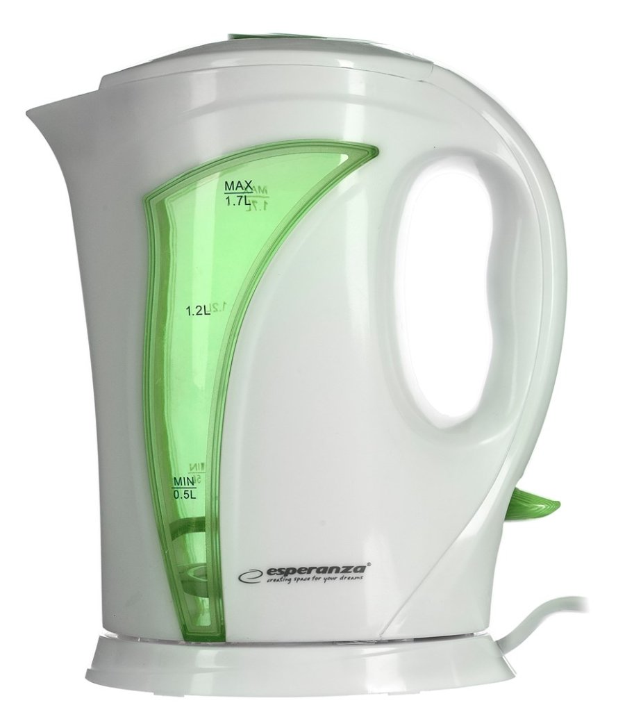 Esperanza EKK018G El-kedel 1,7 L, hvid/grn #7