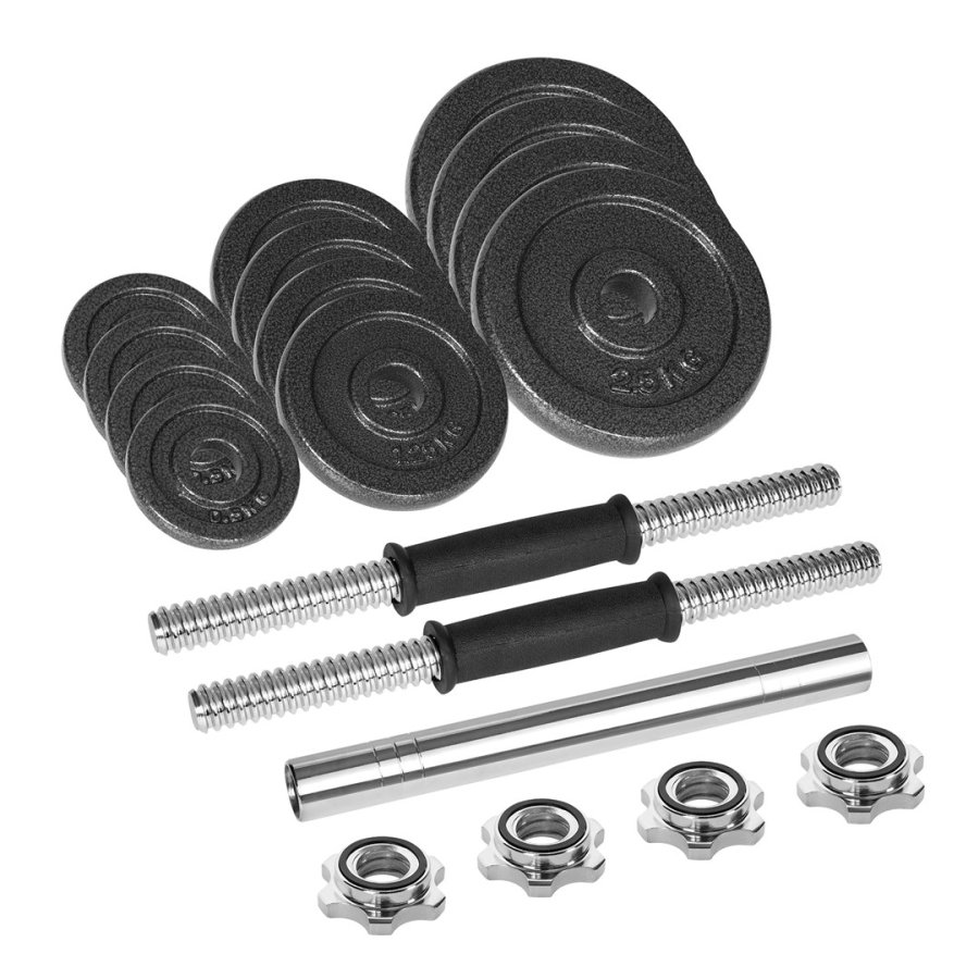 REBEL ACTIVE Justerbare h�ndv�gte i kuffert 20 kg med stang #2