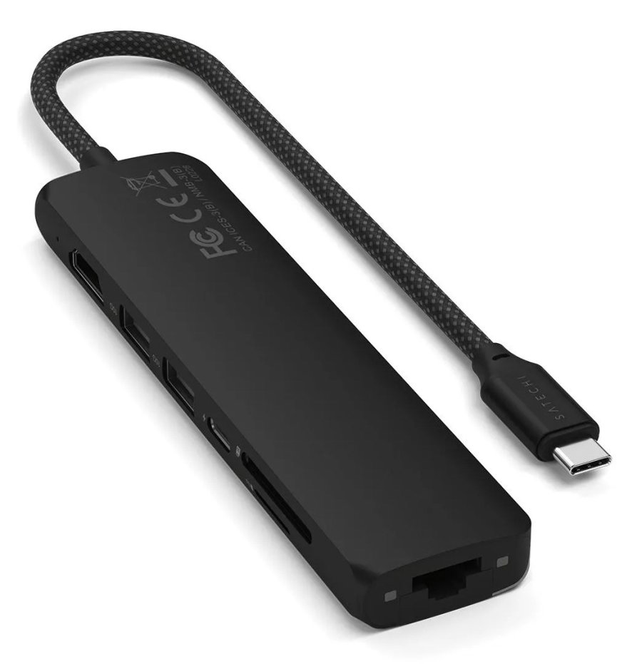 Satechi ST-P7SK interface hub USB Type-C 10000 Mbit/s Sort #7