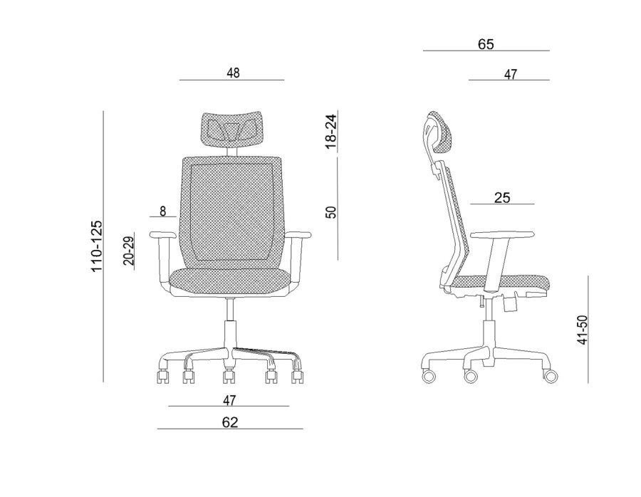 Ergonomisk kontorstol ESTA sort #3
