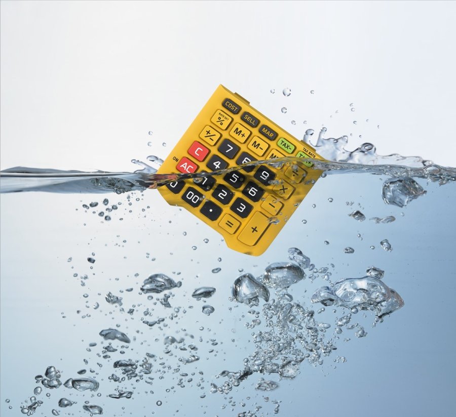 Casio WM-320MT regnemaskine Lomme Skrm Sort, Gul #5